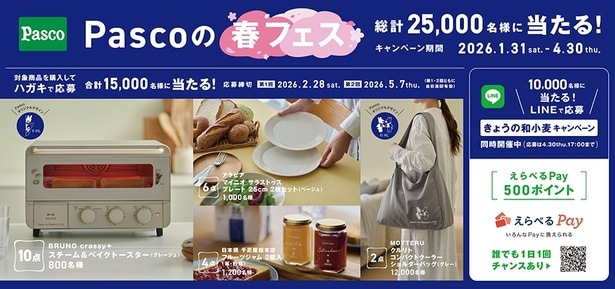 今年も「Pascoの春フェス」がはじまる!「リサとガスパール」のコラボグッズを含む豪華賞品をチェック