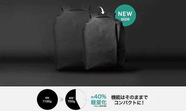 【画像】機能はそのままで約40％の軽量化に成功