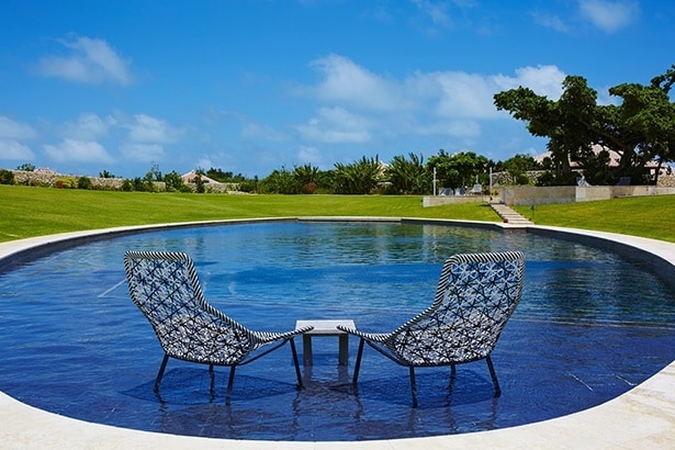 全長46メートルの加温式プール