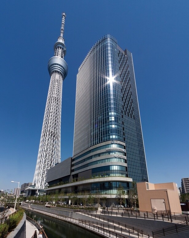 「東京スカイツリー(R)」を中心に商業施設などが集まる