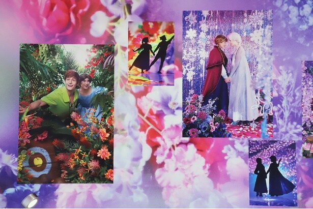 草花をかき分けて進むピーター・パンとウェンディの生き生きとした姿や、エルサとアナの姉妹愛が表現された作品も