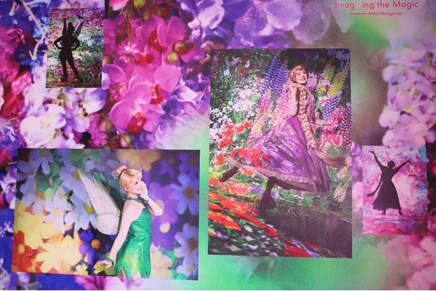 花々に囲まれたティンカーベルとラプンツェルの美しい姿にうっとり