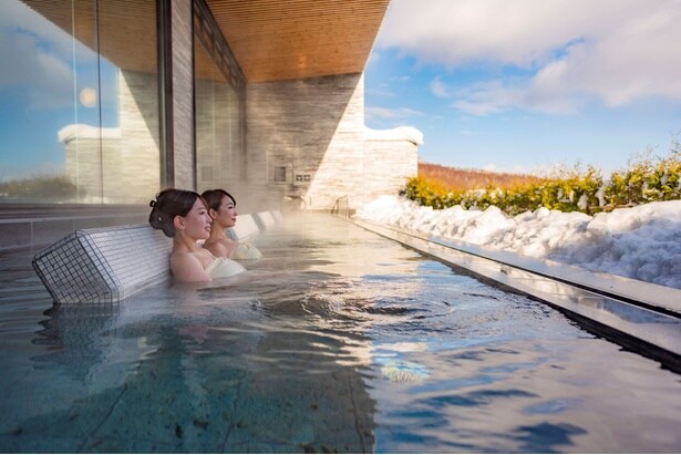 雪見露天で至福のひととき。美肌の湯としても知られる「ルスツ温泉・・ことぶきの湯」でリフレッシュ