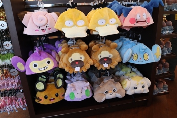 ポケモンの被り物やカチューシャを購入して園内を巡るのも楽しみ方の1つ