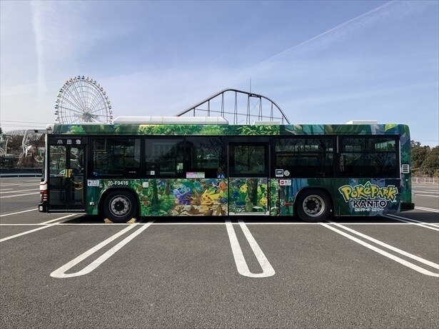 小田急バスの『ポケパーク カントー』ラッピング車両