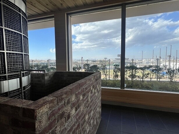 「グランビューサウナ」からは外が見渡せる