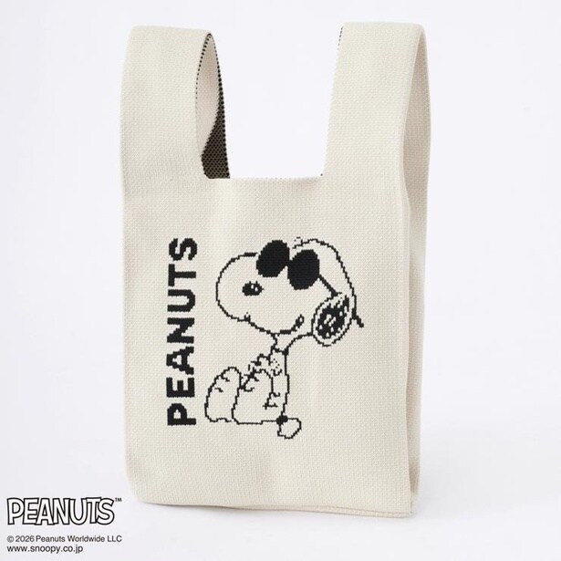 しまむら系列シャンブルに「スヌーピー」のニットバッグが新登場！ガーゼ寝具や宅配ボックス、スマホグリップも