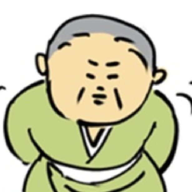 中腰の体勢で用を足す祖母