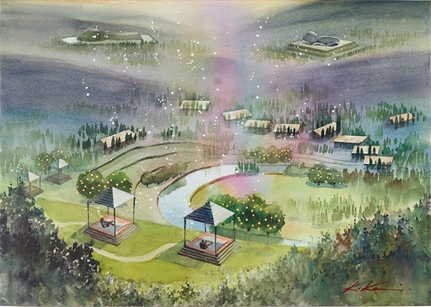 星のや飛鳥(施設イメージイラスト)