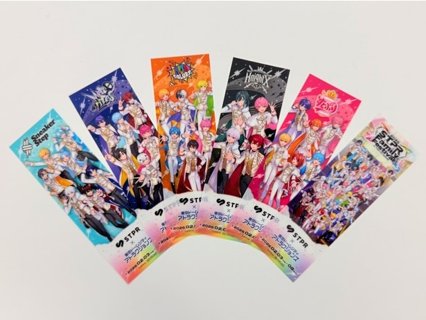 東京ドームシティ アトラクションズでもらえる、コラボチケットのノベルティ全6種