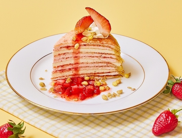 「BUTCHER REPUBLIC CHICAGO PIZZA&BEER」の「いちごのミルクレープ」(900円)