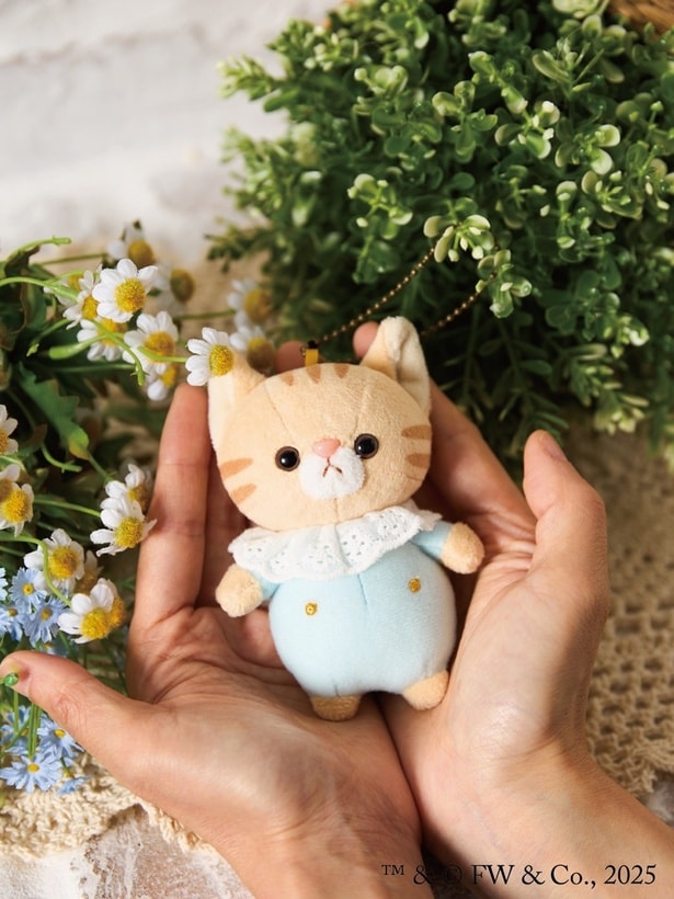 手のひらにちょこんと収まる愛らしさ。ピーターと同じく、きらっとした立体感のある目がたまらない