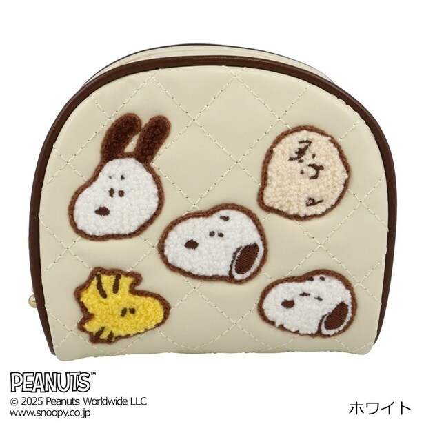 「スヌーピー PEANUTS チョコレートシリーズ コスメポーチ(ホワイト)」(2310円)