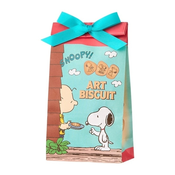 「スヌーピー PEANUTS アート ビスケットバッグ」(453円)