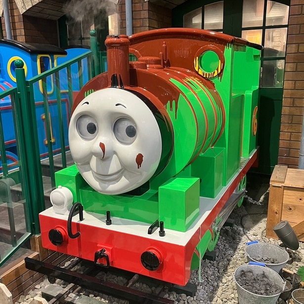 チョコレートまみれになったパーシー