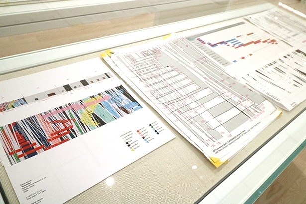 サラ・モリス『スノーデン(2026年 大阪中之島美術館にて制作)』の立体図、テクニカル図面、制作スケジュール