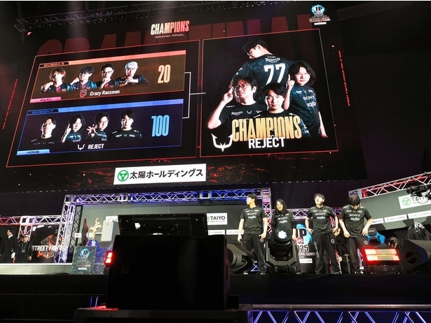 結果は100-20でREJECTが勝利した