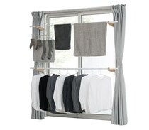 外干し不要の新定番。ホコリ対策もできる【アイリスオーヤマ】省スペース物干しがAmazon限定で登場