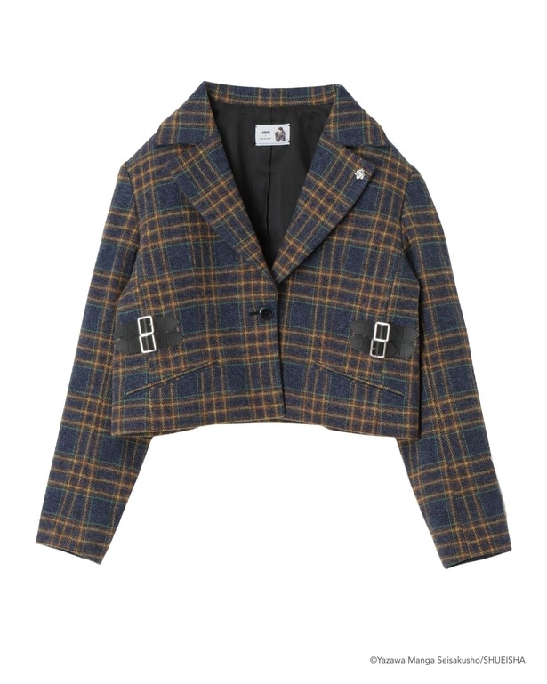 ライダースジャケットを思わせるタフなシルエットの「ADDIXY×NANA CHECK CROPPED JACKET」(税抜き4万円)