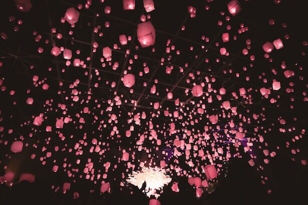 【写真】最大1500個のスカイランタンが一斉に浮かびあがる、幻想的なスカイランタンリリースは必見