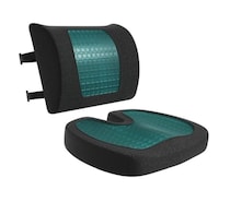 姿勢を整え、長時間の作業だって快適にする。ジェル×メモリーフォームのサポートセット【アマゾンベーシック】のクッションがAmazonに登場中‼