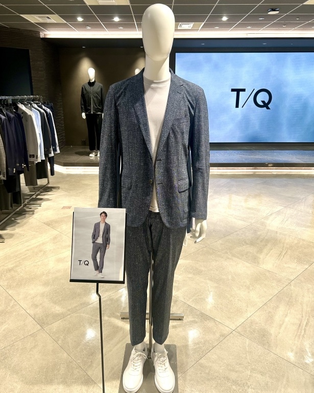 TQ テッククール ナイロン 混ストレッチ ジャケット(2万900円)/スラックス(1万890円)