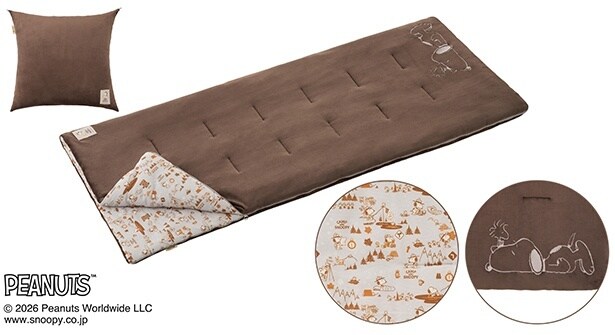 「SNOOPY やわらかあったかシュラフ・0」(1万2800円)