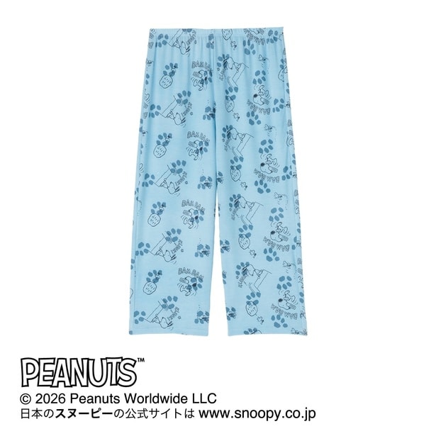 ブルー/ハート柄