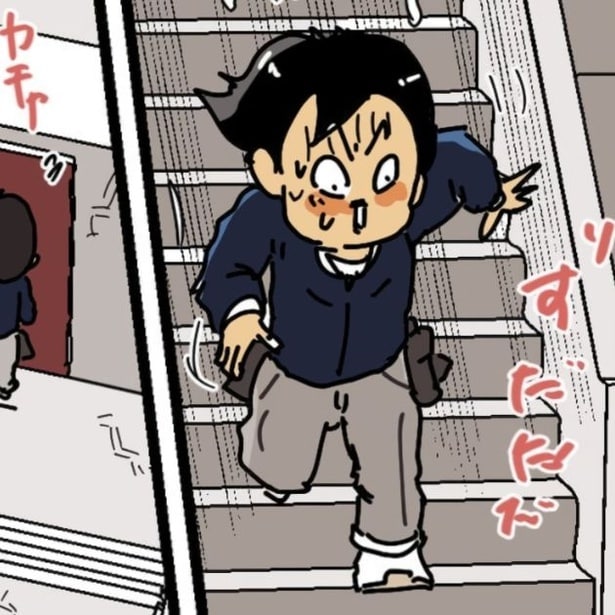 配達完了後にロックが開かない!? 出口を求めてマンション内を走り回ることに。