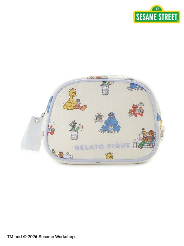 「【SESAME STREET】総柄ポーチ」(5280円)