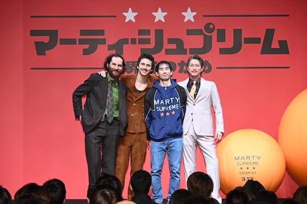 ティモシー・シャラメが1年ぶり3度目の来日！『マーティ・シュプリーム 世界をつかめ』のジャパンプレミアイベントでファン熱狂