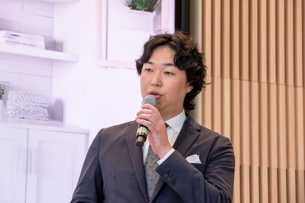 「ビジネスパーソンの課題であるケアの時短となり、究極のライフハックになる」と語った、FABRIC TOKYO 代表取締役の森雄一郎さん
