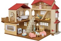 屋根裏にワクワクのひみつ空間！夢が広がるシルバニアの豪華ハウス【エポック】『赤い屋根の大きなお家 デラックスセット -屋根裏はひみつのお部屋-』がAmazon限定で登場！