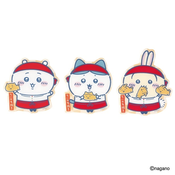 「ちいかわ焼き 店員さんなおみやげマグネット」(全3種、各770円)