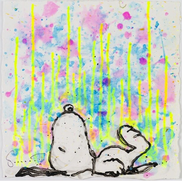「Lagoon Lullaby I(シルクスクリーン×ジークレー 版画)」