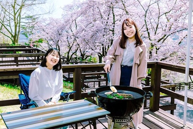 「さがみ湖MORI MORI」の桜