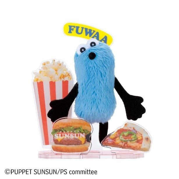 ポップコーン・バーガー・ピザモチーフのアクリルパーツと組み合わせたジャンクフード尽くしのポップなレイアウトが楽しめる