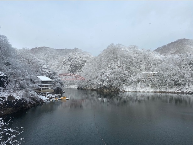 帝釈峡の冬の景色