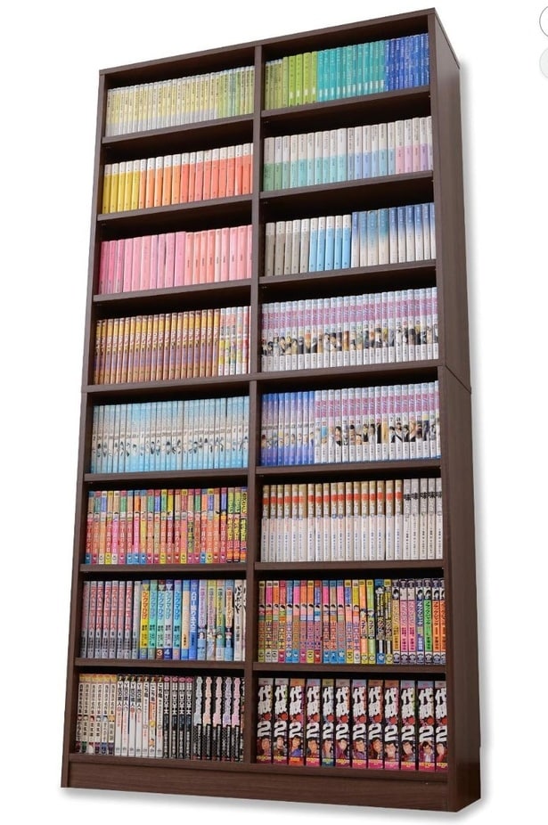 前後2列の圧倒的収納力。お気に入りの一冊を、すべて美しく整列させる【山善】の本棚がAmazonに登場中‼