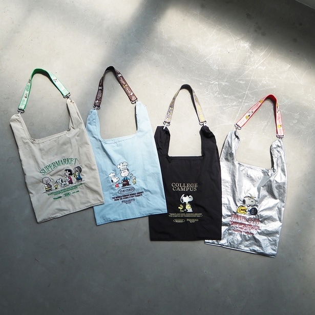「ストラップ付きショッパーバッグ」(各3850円)