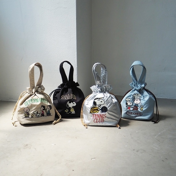 「保冷巾着トートS」(各3300円)