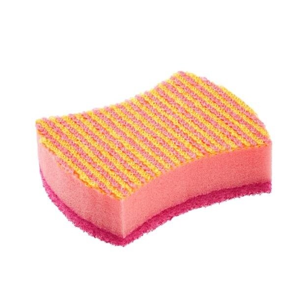 油汚れやくすみ汚れに対応する、しま模様のネット面