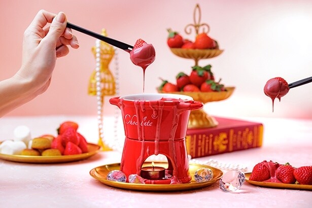 【写真】「いちごチョコレートフォンデュ」