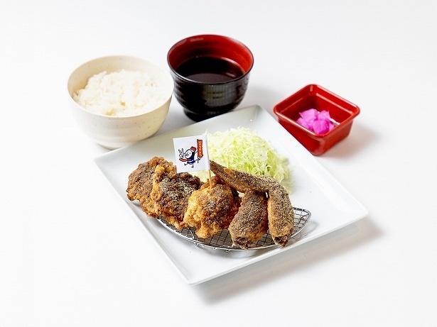 「世界の山ちゃんコラボからあげ 手羽先コンボ定食(からあげ4個/手羽先2本)」
