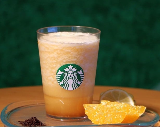 こちらは同日発売される「シトラス & ハニー ソルベ ティー」。穏やかな酸味がポイント!