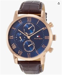 ネイビー×ダークブラウンの至高の調和。大人の遊び心を格上げする、モダン・クラシック【トミーヒルフィガー】の腕時計がAmazonに登場中‼