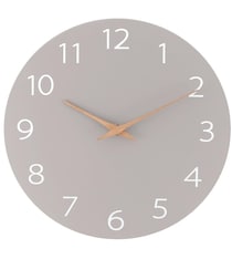 ニュアンスグレーが紡ぐ、至福の空間。北欧の風を感じるマットな質感の美学【不二貿易】の静かな掛け時計がAmazonに登場中‼