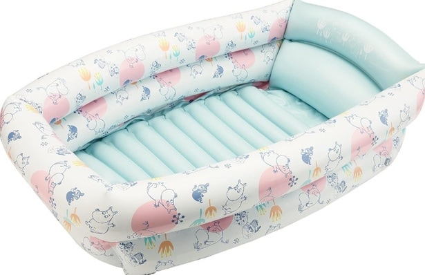 新生児から使えてママも安心♪はじめてのお風呂も安心！かわいいムーミンと一緒に使える【永和】ベビーバスタブをAmazonでチェック！