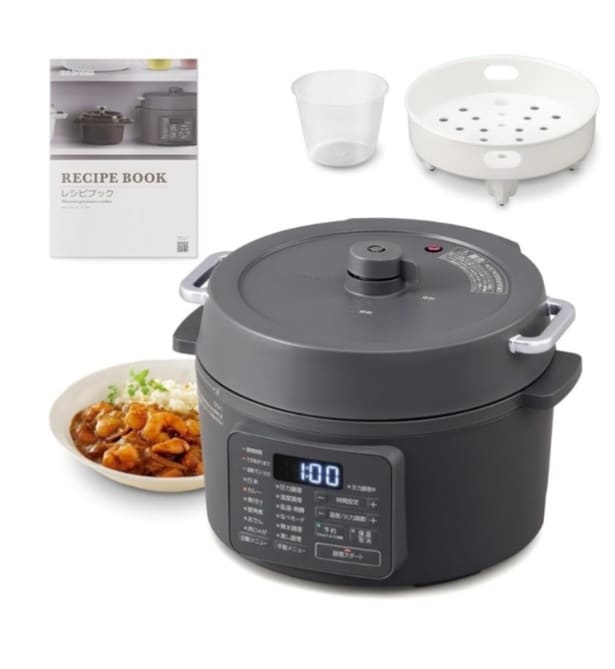 え、入れて押すだけ？！味は本格。10役こなす頼れる圧力鍋【アイリスオーヤマ】の電気圧力鍋がAmazonに登場!
