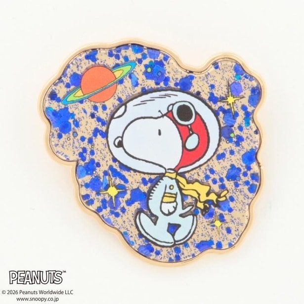 「レディース ブローチ(土星とスヌーピー)」(1089円)